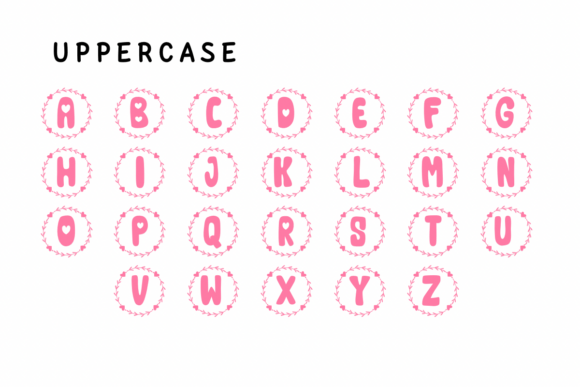 Mom Monogram Font PNG with transparent background - Preview 1
