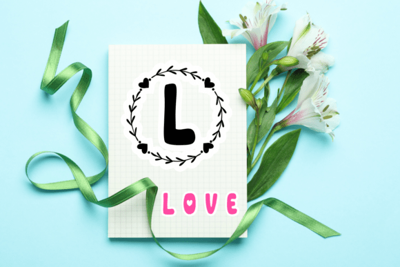 Mom Monogram Font PNG with transparent background - Preview 5