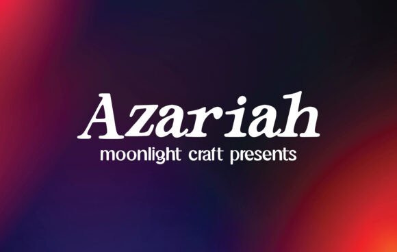 Azariah Script & Handwritten Font By moonlight craft