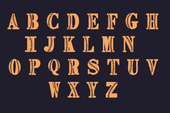 Baseball Font - Preview 1