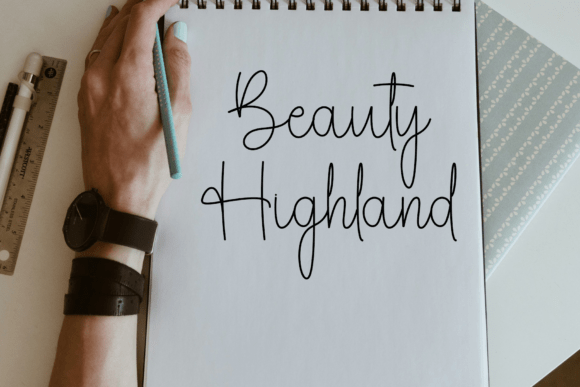 Beauty Handwriting Font - Preview 6