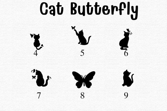 Cat Butterfly Font - Preview 3