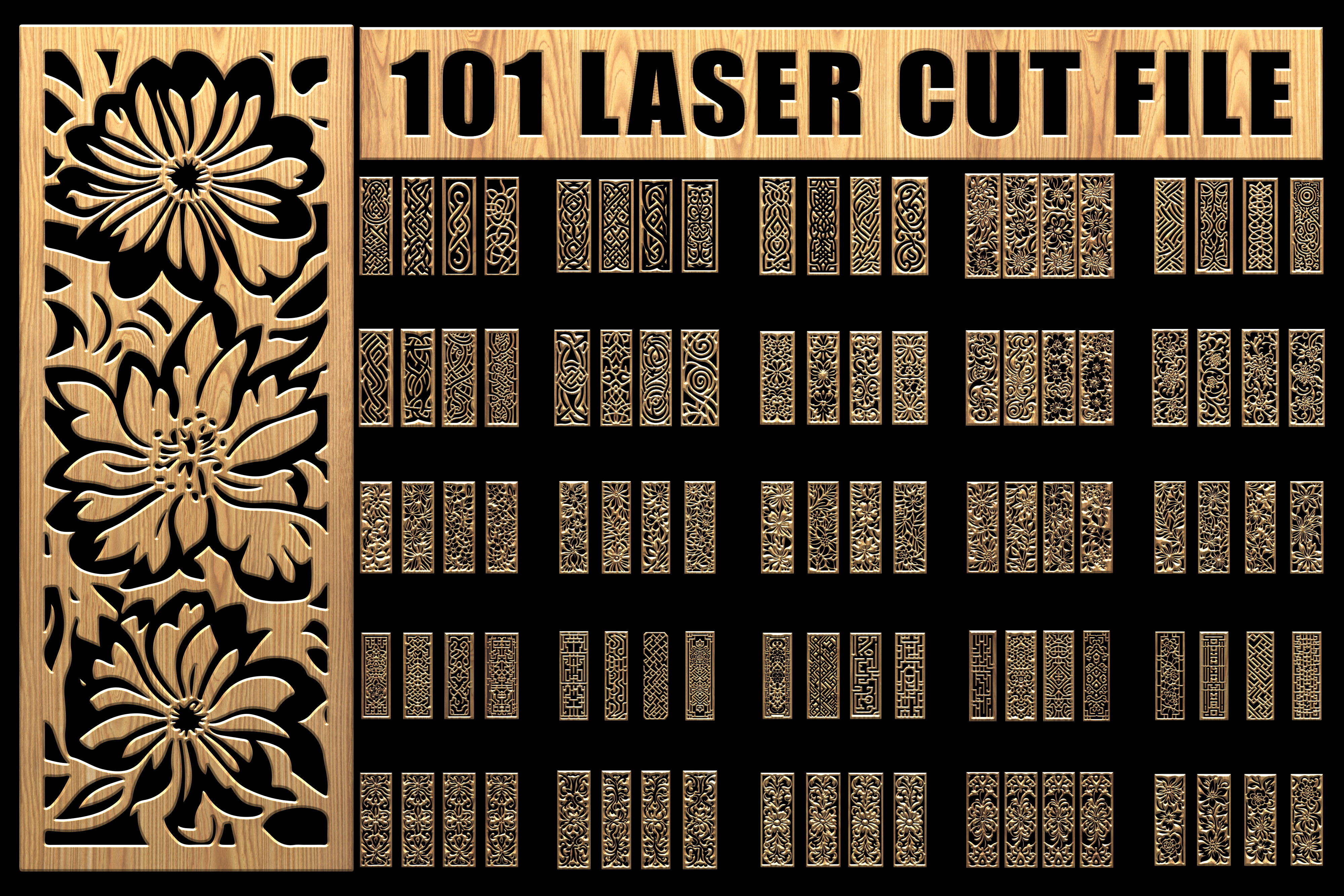 Custom Laser Cut Pattern Set Graphic by tshirtshops · Creative Fabrica