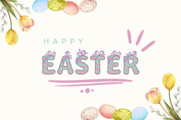 Cute Easter Egg Font - Preview 3