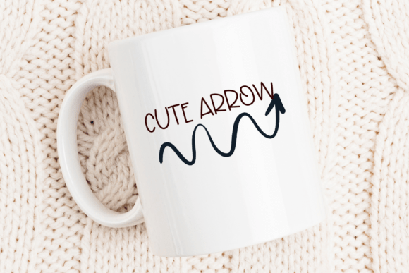 Cute Arrow Font PNG with transparent background - Preview 4
