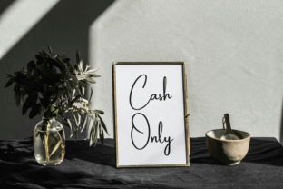 DIY Printable Cash Only Sign A4 Graphic by Kazzui · Creative Fabrica