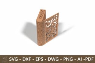 Elegant Floral Laser Cut Wooden Box SVG · Creative Fabrica