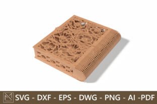 Elegant Floral Laser Cut Wooden Box SVG · Creative Fabrica