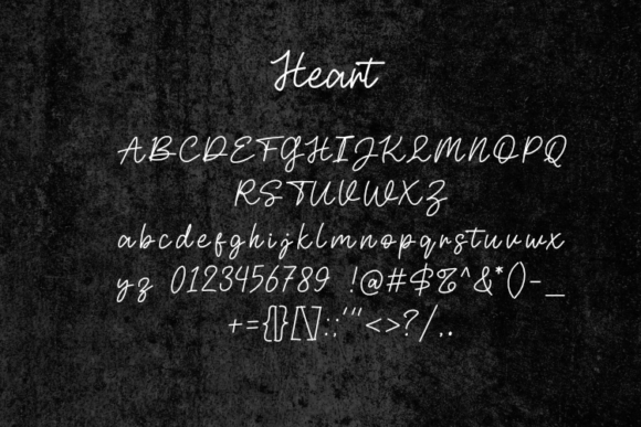 Heart Font - Preview 1