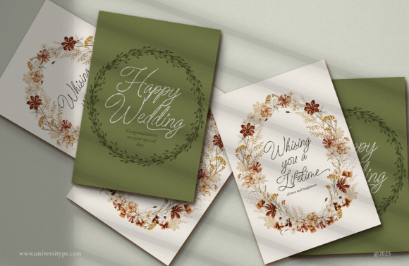 Nikahan Script Font PNG with transparent background - Preview 2