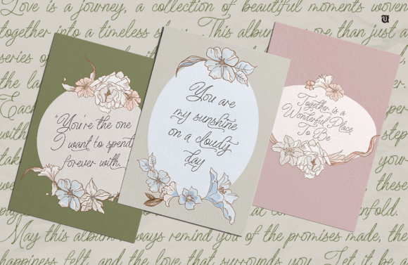 Nikahan Script Font PNG with transparent background - Preview 4