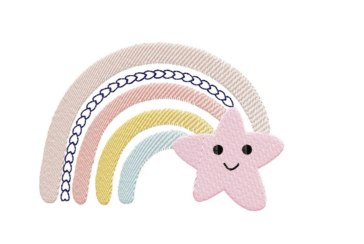 Rainbow Embroidery Design