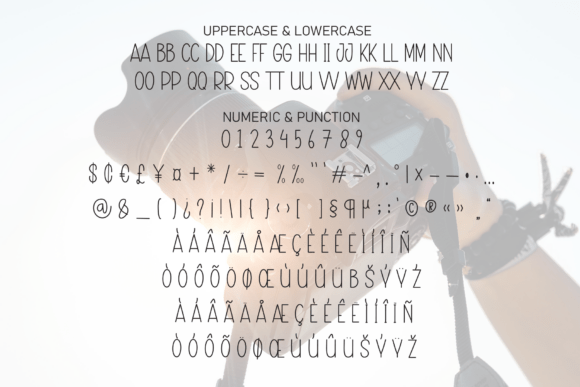 Saturday Photography Font PNG with transparent background - Preview 6