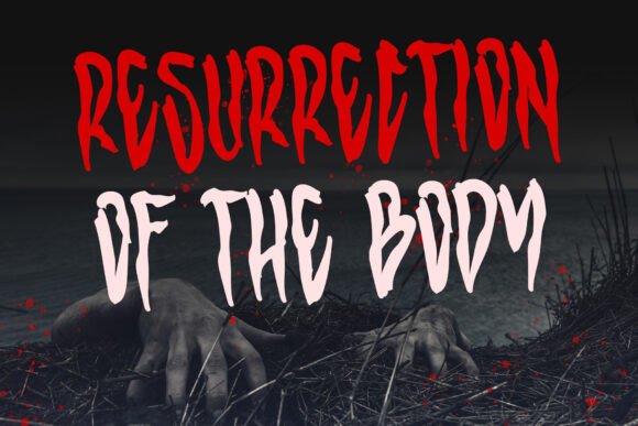 Scared Display Font PNG with transparent background - Preview 3
