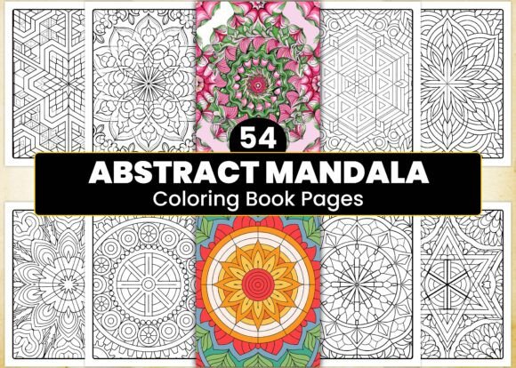 Abstract Mandala Coloring Page for Adult