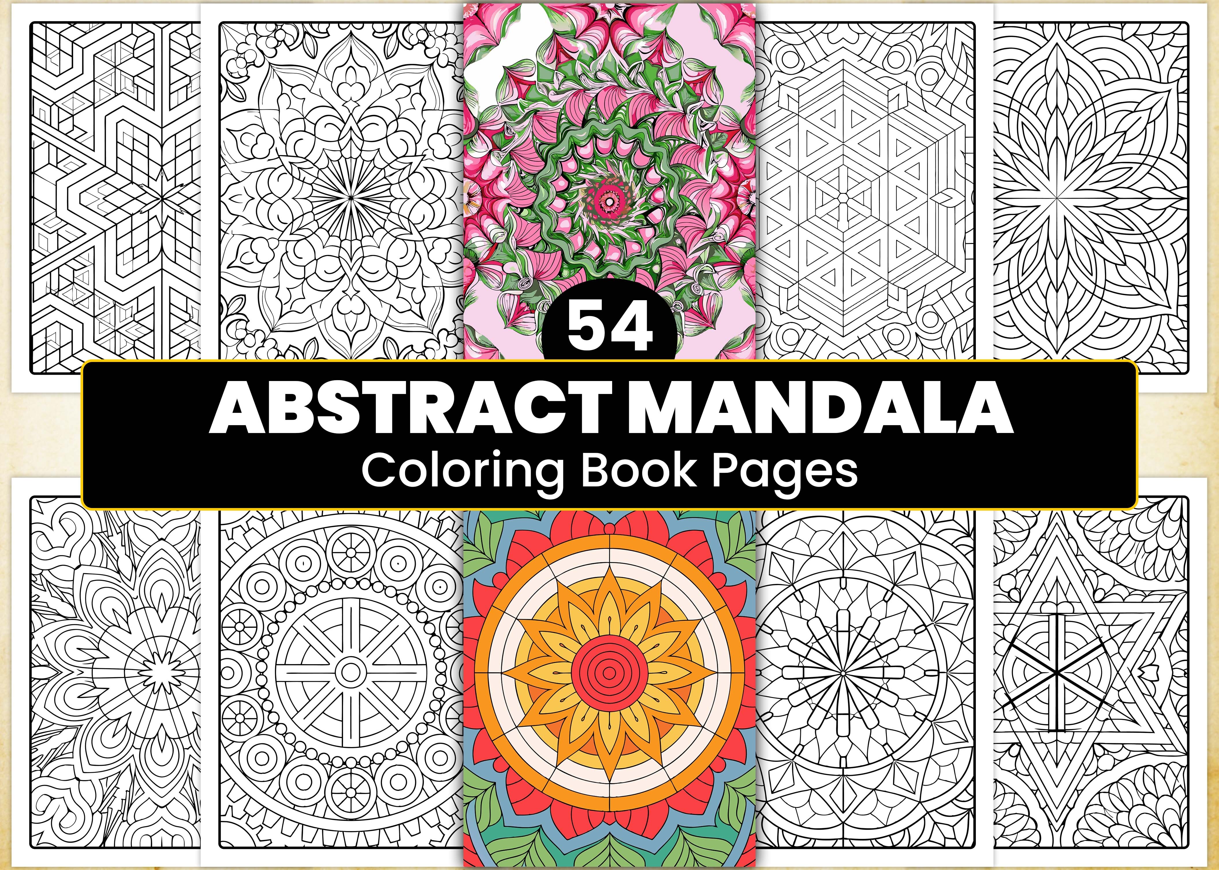 Abstract Mandala Coloring Page for Adult