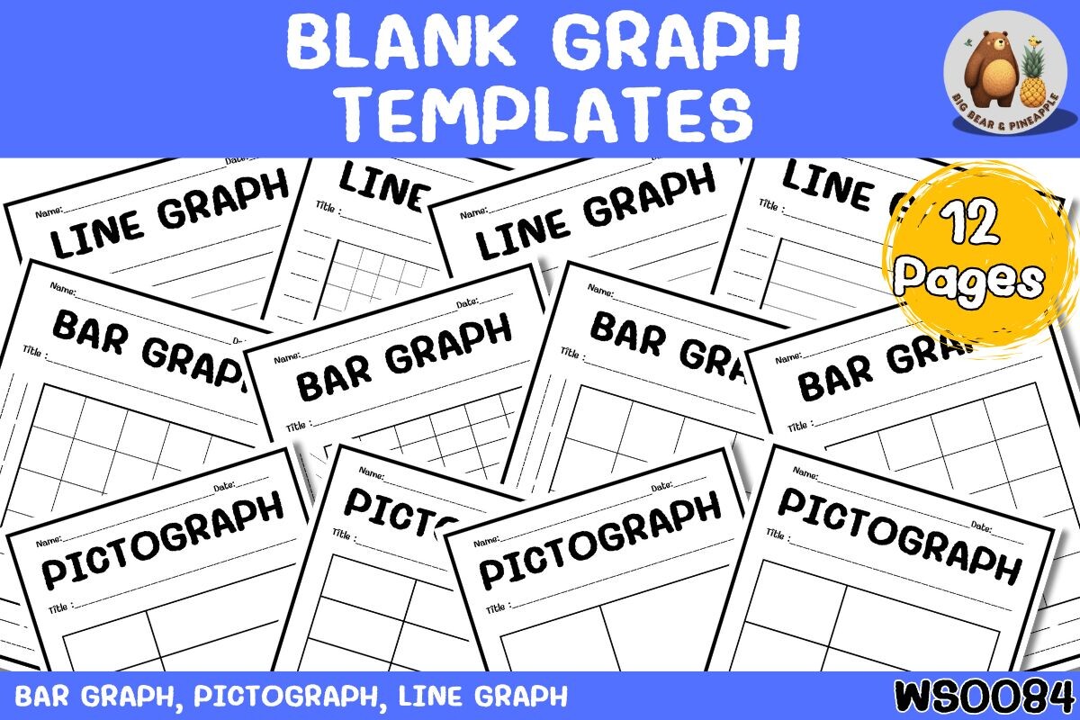 Blank Graph Templates Graphic by METINEE ART WORK · Creative Fabrica