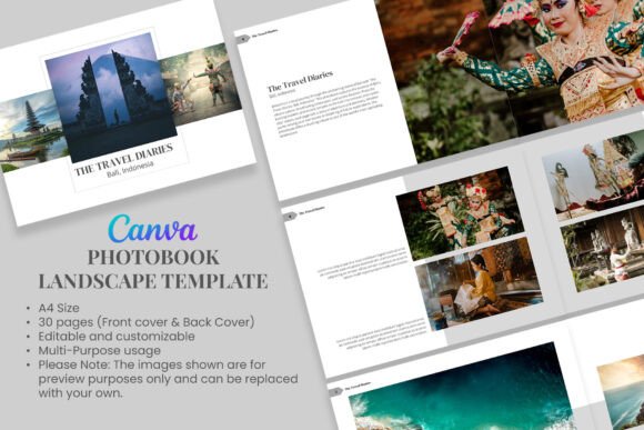 Canva Photobook Landscape Template