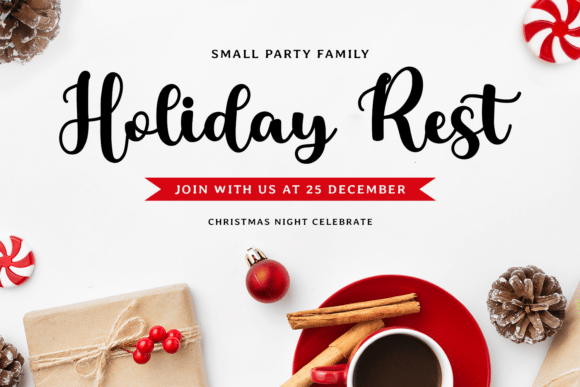 Christmas Garland Font - Preview 1