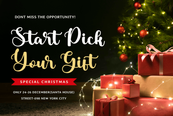 Christmas Garland Font - Preview 3