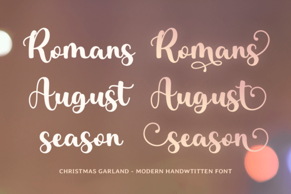 Christmas Garland Font - Preview 6
