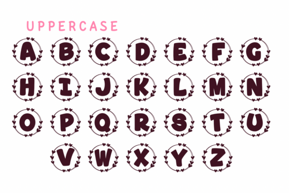 Monogram Mama Font PNG with transparent background - Preview 1