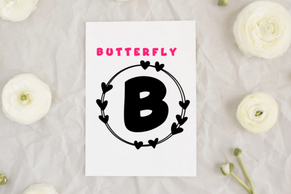 Monogram Mama Font PNG with transparent background - Preview 4