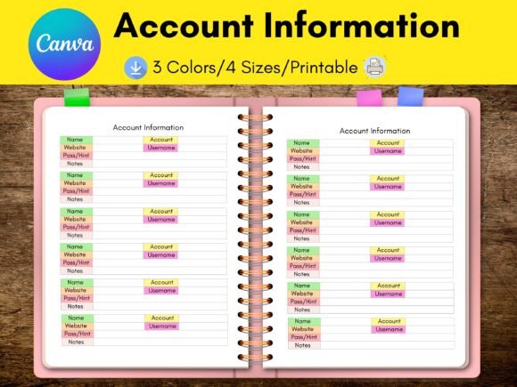Password and Account Information Tracker