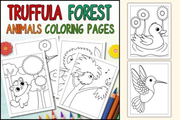 Truffula Forest Animal Coloring Pages