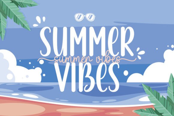 Beach Umbrella Duo Font - Preview 1