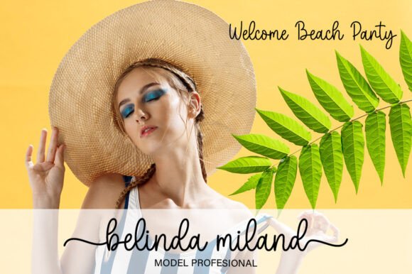 Beach Umbrella Duo Font - Preview 6