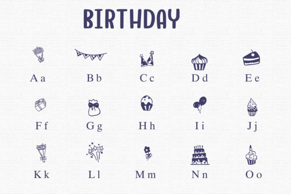 Birthday Font - Preview 1