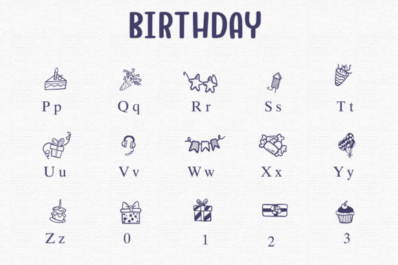 Birthday Font - Preview 2