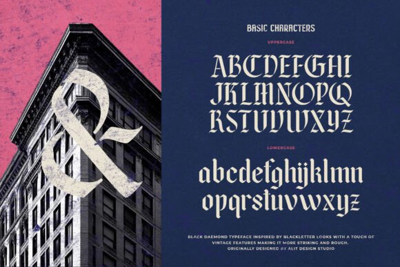 Black Deamond Font - Preview 5