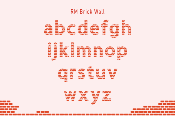 Brick Wall Font - Preview 2
