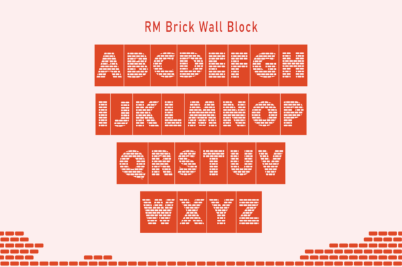 Brick Wall Font - Preview 3