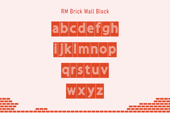 Brick Wall Font - Preview 4