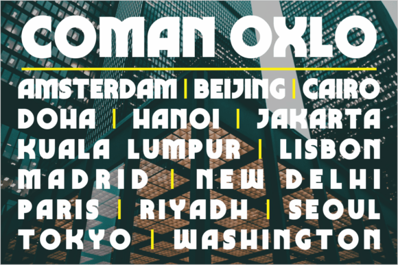 Coman Oxlo Font - Preview 1