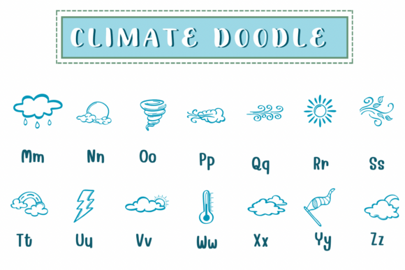 Climate Doodle Font - Preview 2