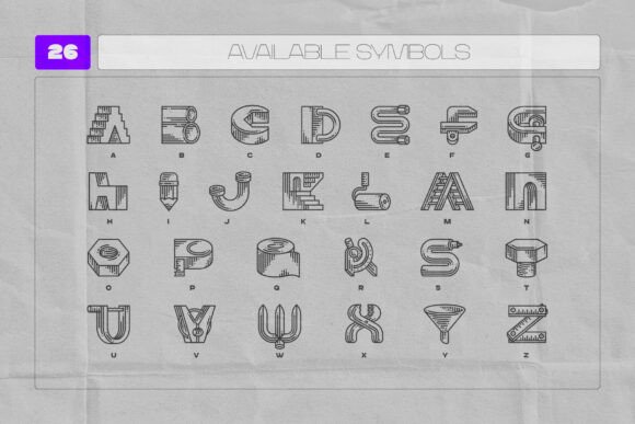 Crafter Tools Font - Preview 5
