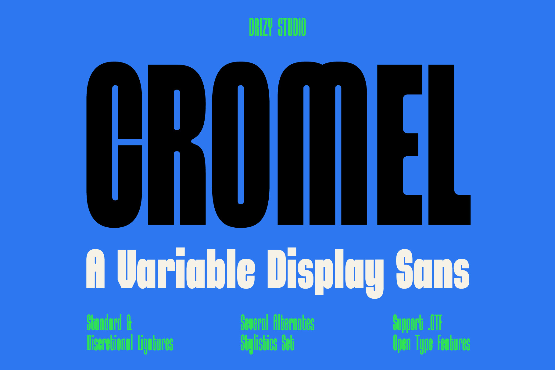 Cromel font preview, clean sans-serif for certificate body text