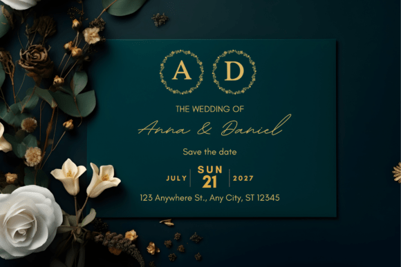 Floral Wreath Monogram Font - Preview 2