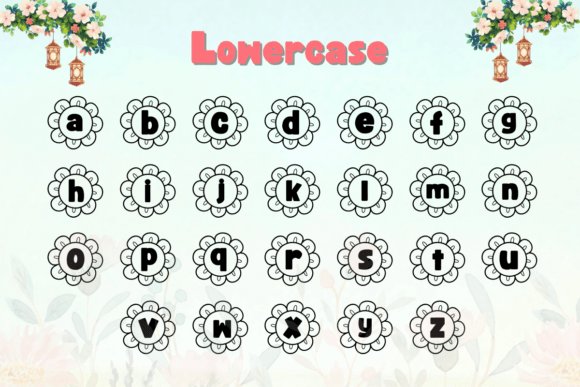 Flower Font - Preview 2