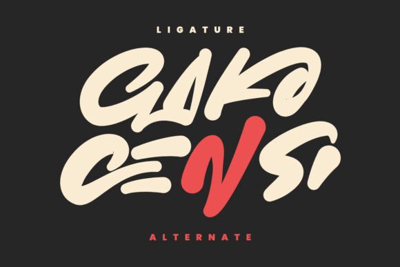 Gako Censi Font - Preview 2