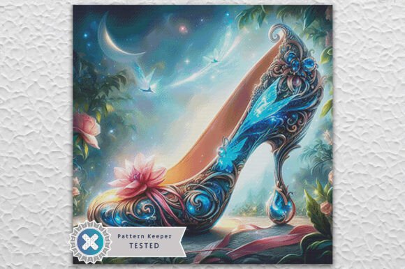 High Heel Princess Cross Stitch Pattern
