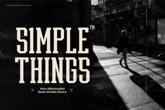 Hoston Runejay | Condensed Display Font - Preview 5