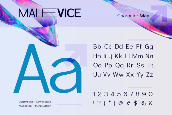 Malevice Pro Font PNG with transparent background - Preview 1