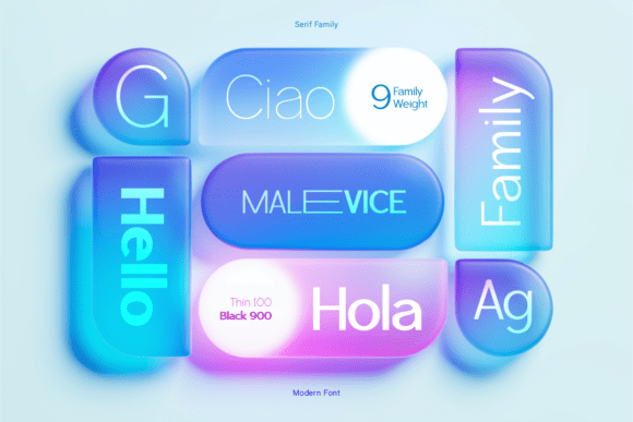 Malevice Pro Font PNG with transparent background - Preview 2