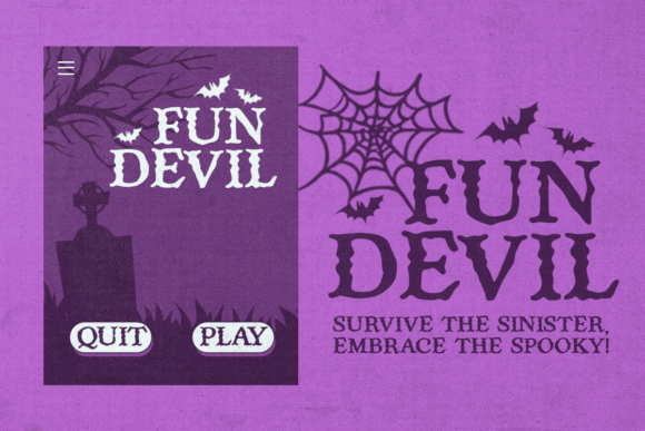 Night Wicked Font PNG with transparent background - Preview 1