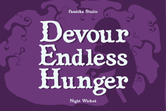 Night Wicked Font PNG with transparent background - Preview 2